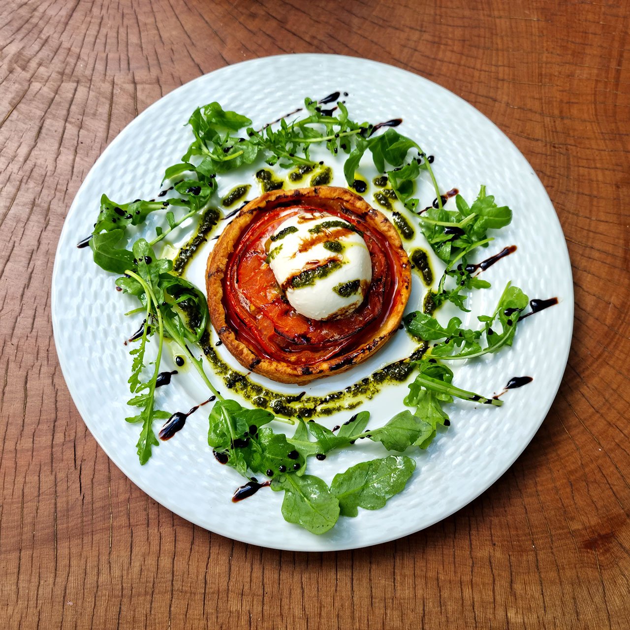 tartelettetm Tartelette tomate, burrata et pistou